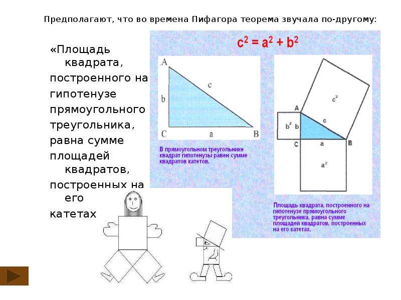 Презентация по теореме пифагора 8 класс