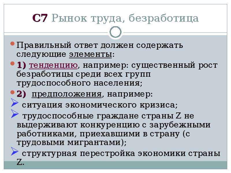 Рынок труда безработица презентация