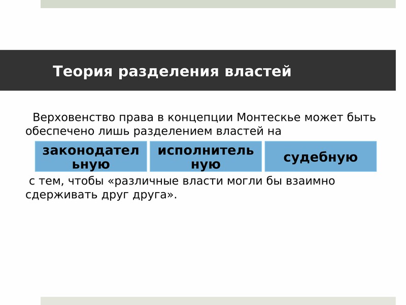 Теория разделения властей. Концепция разделения властей Монтескье. Теория разделения властей Монтескье доклад. Л. Монтескье выделял следующие ветви власти. Разделение властей согласно ш. Монтескье необходимо для ….