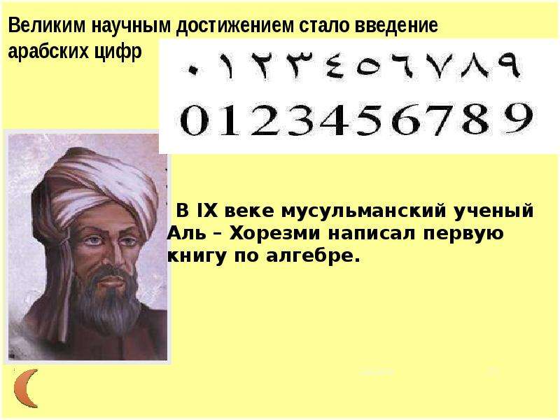 13 основ. Арабские цифры Аль Хорезми. Муса Аль Хорезми с арабскими цифрами. Великие ученые Ислама. Деятель исламской культуры.