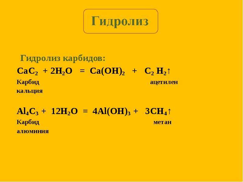 Карбид алюминия. Гидролиз карбида алюминия. Гидролиз карбида кальция. Продукты гидролиза карбида алюминия. Карбид алюминия метан.