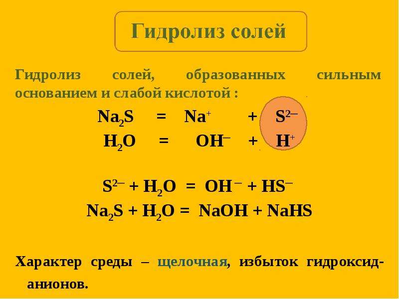 Разложение вещества водой