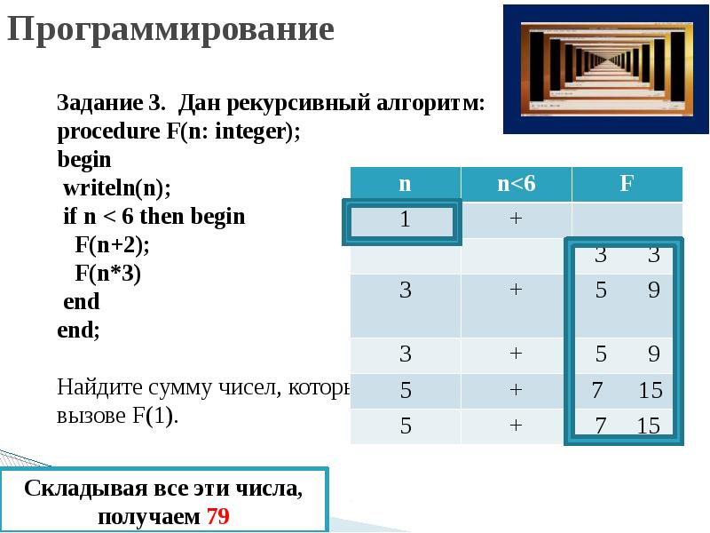 Егэ по информатике 3 задание презентация