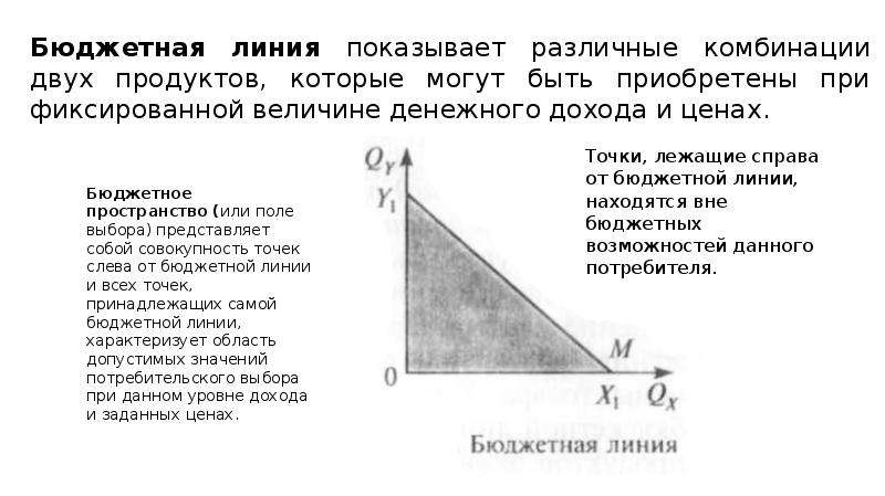 Бюджетная линия потребителя