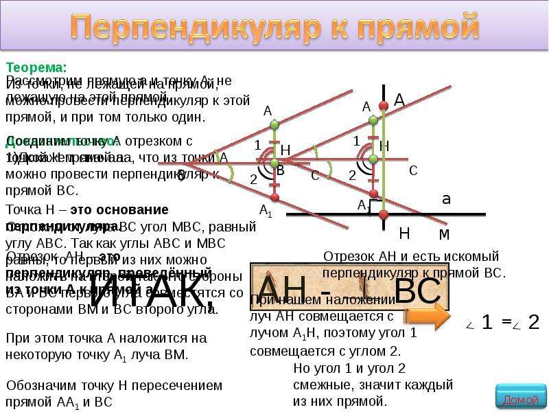 Сформулируйте и докажите теорему о перпендикуляре. Как провести перпендикуляр. Определение перпендикуляра к прямой. Определение перпендикуляра к данной прямой. Как провести перпендикуляр к прямой.