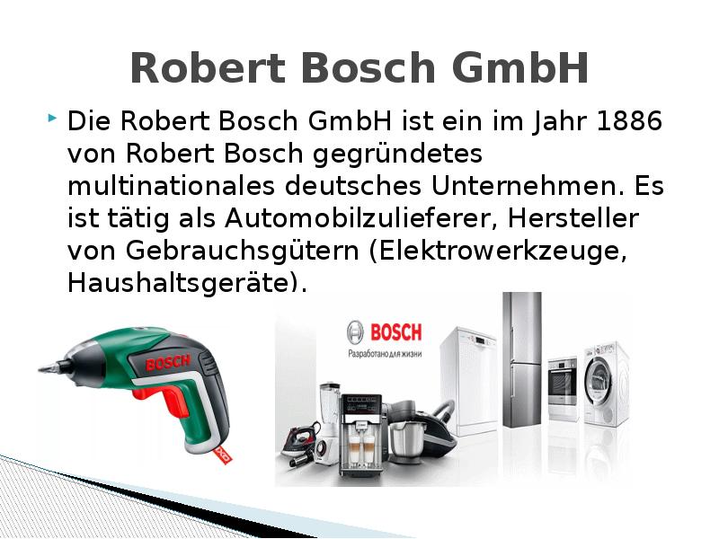 Robert bosch gmbh