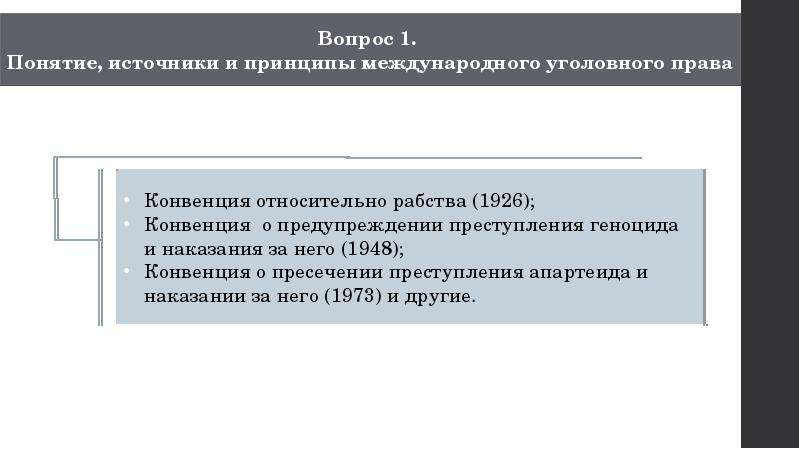 Презентация международное уголовное право