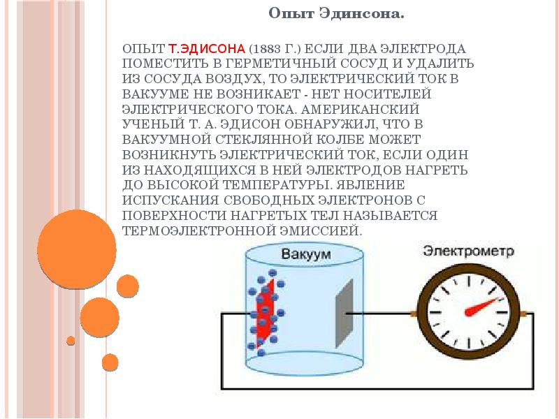 Ток в вакууме презентация