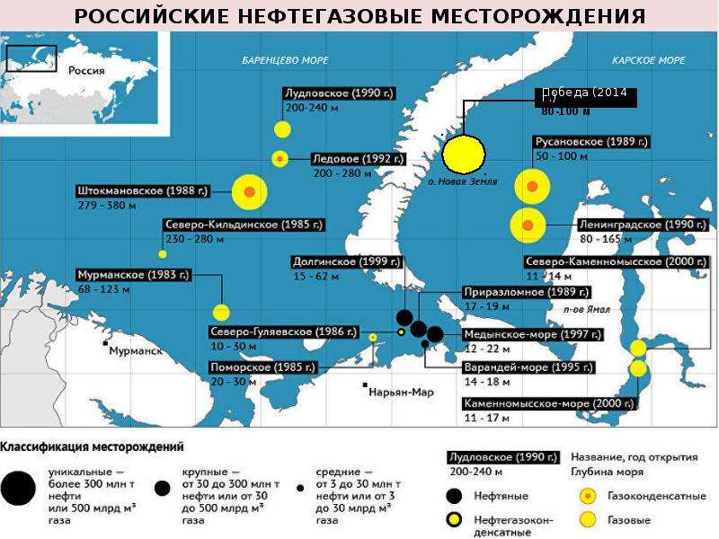 Карта газ нефть