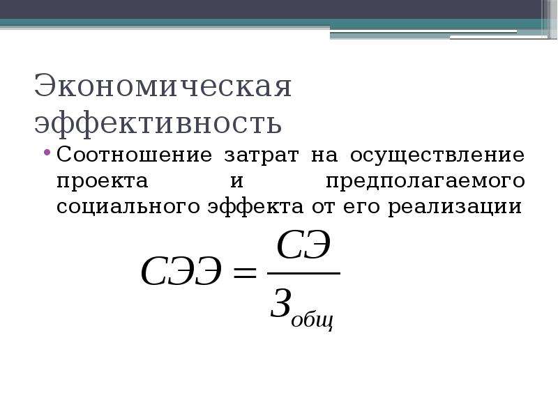 Что такое бюджетная эффективность проекта