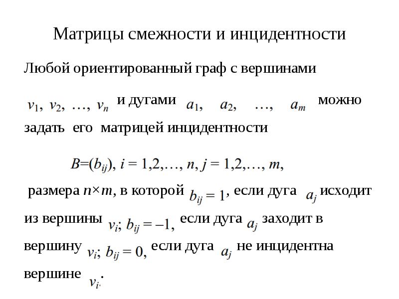 Смежность инцидентность