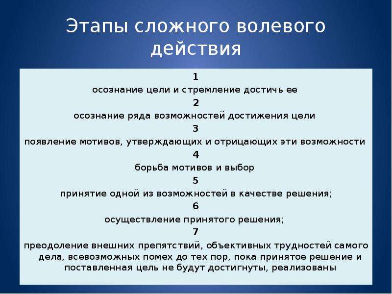 Сложная последовательность. Этапы волевого действия. Сложное волевое действие. Последовательность этапов волевого действия. Фазы сложного волевого действия.