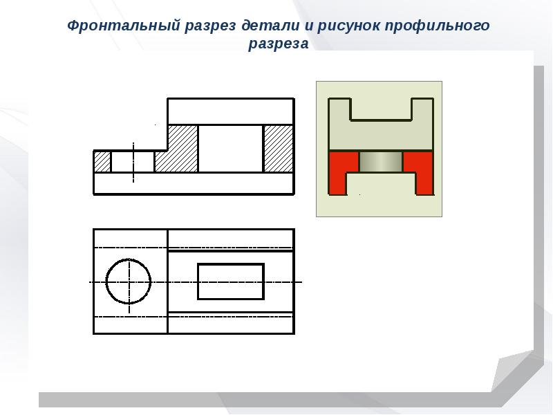 Как сделать горизонтальный разрез на чертеже