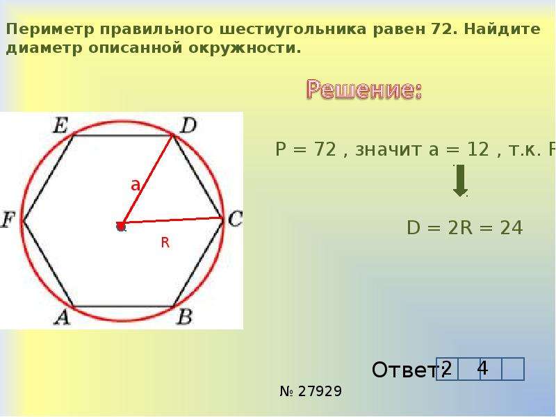 Вписанная и описанная окружность чертеж