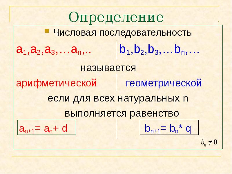 Последовательность 1 а1 а2. Как определить вид последовательности. Числовая последовательность. Определение числовой последовательности. Числовая последовательность \то.