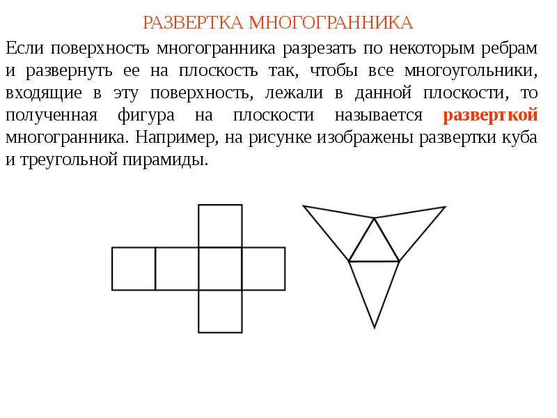 Многогранники и их развертки презентация