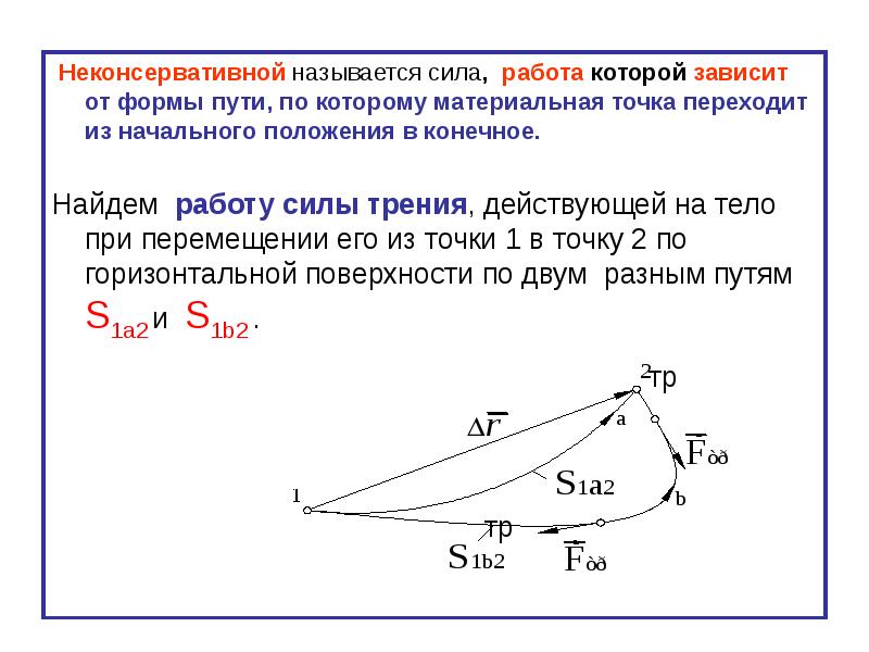 Работа каких сил