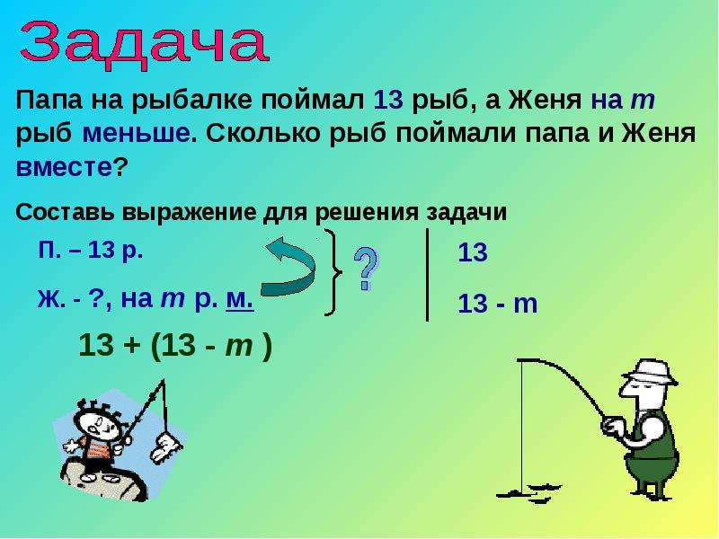 Составьте выражение для решения задачи