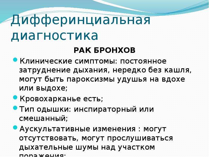 Бронхиальная астма аускультативная картина