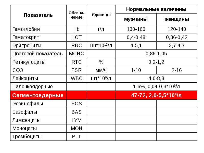 Клинический анализ крови презентация