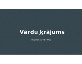 Vārdu krājums