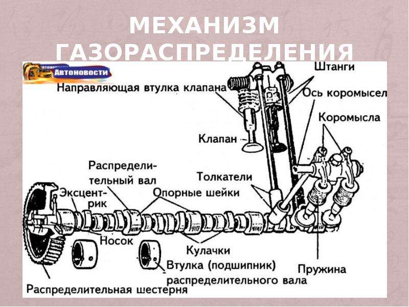 Устройство газораспределительного механизма презентация