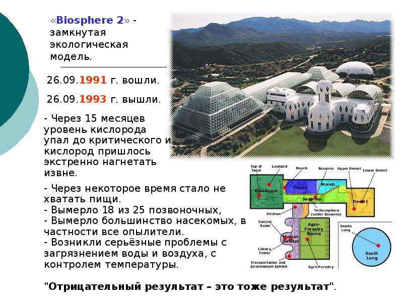 Проект биосфера 2 презентация