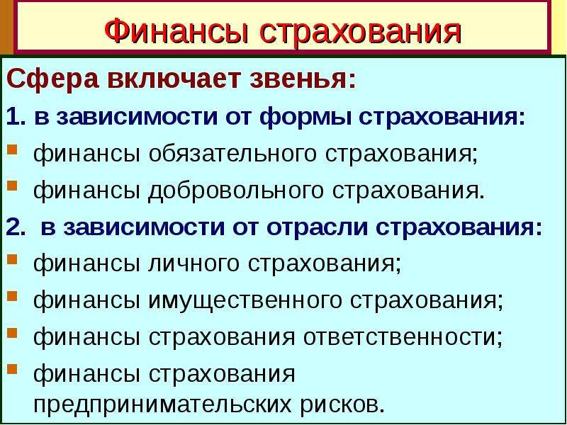 Сфера страхования