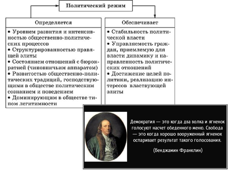 Политический режим проект