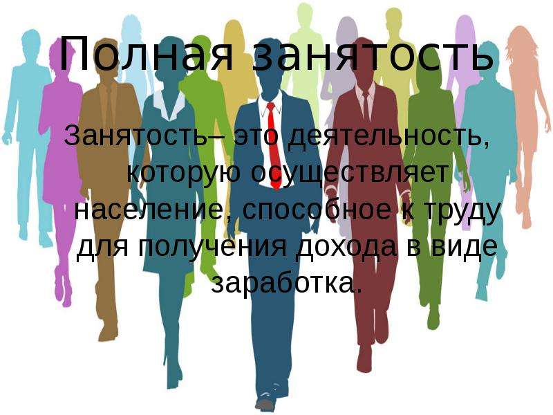 3 полная занятость. Полная занятость населения. Занятость населения картинки. Полная занятость это. Полная занятость это в экономике.