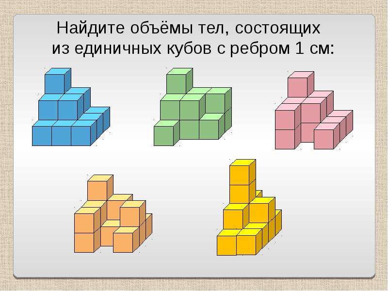 Сколько кубиков в параллелепипеде 3 на 4. Фигуры из кубов. Фигура состоящая из кубов. Объем фигур из кубиков. Сколько кубиков в фигуре.