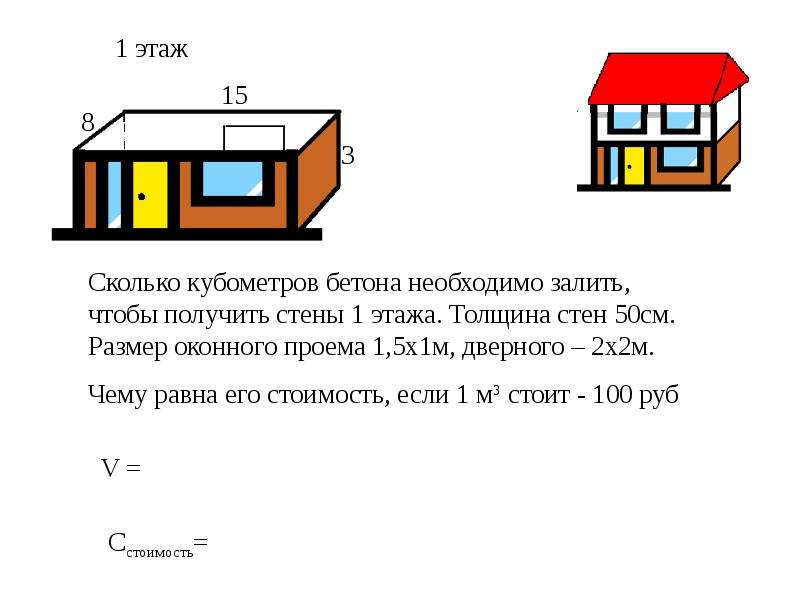 1 м2 стены. Сколько кубометров бетона необходимо залить. Сколько бетона необходимо чтобы залить стены 2 этажа толщина стен 50 см. Толщина стен 50 см. Объем бетонной стены объем 3 кубометра.