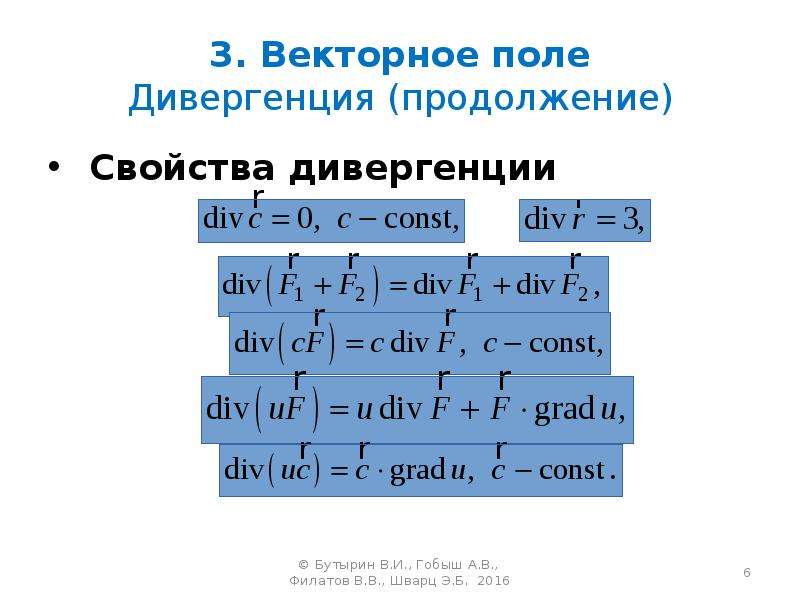 Элементы теории поля