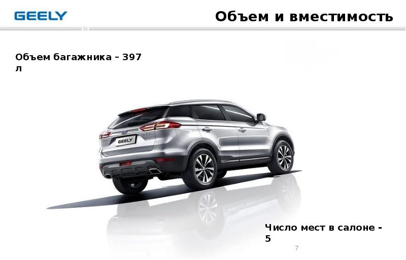 Geely atlas презентация