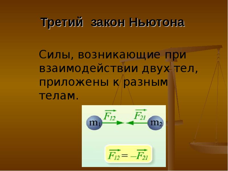 Сила взаимодействия двух тел. Третий закон Ньютона. Закон взаимодействия двух тел. Взаимодействие двух тел это третий закон Ньютона. 1 Закон Ньютона.