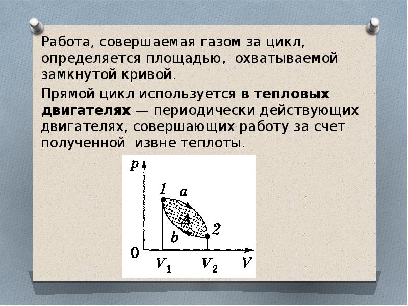 На графике представлен цикл теплового двигателя определите работу совершаемую газом