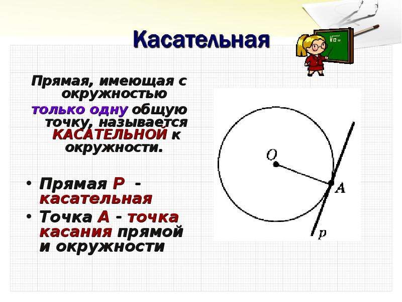 Под касательная. Касательная прямая к окружности. Касательная к окружности точка касания прямой к окружности. Точка касания окружности. Точка касания прямой к окружности.