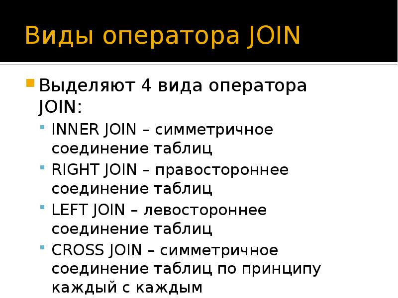 Виды операторских планов