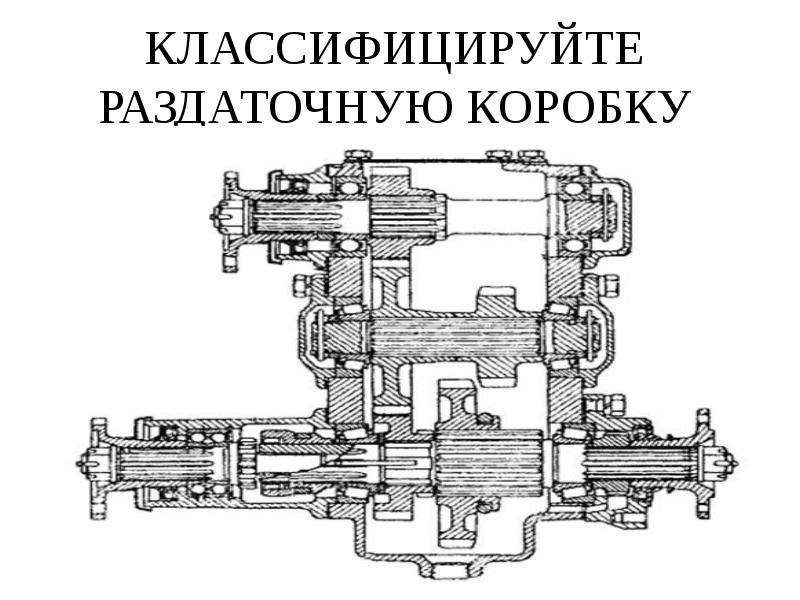 Схема раздаточная коробка газель