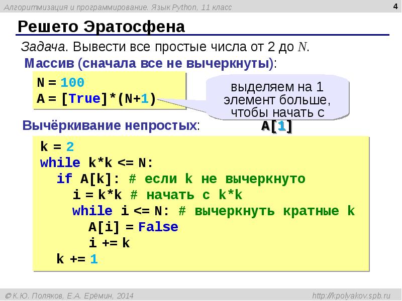 Поляков python 10 класс презентация