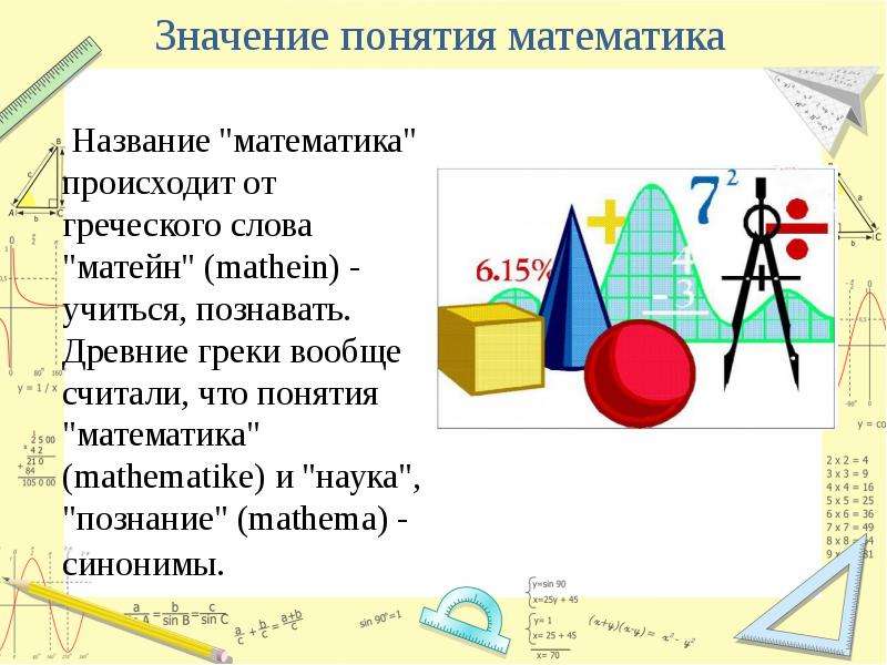 5 математических значений. Значение понятия математика.. Математические названия. ! Математика как называется. Математические термины и названия.