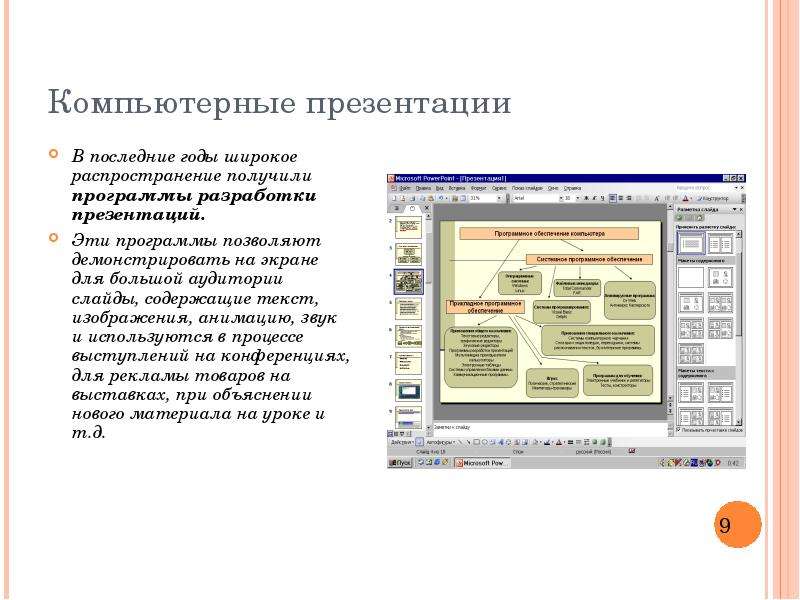 Проектируя содержание информации на слайдах компьютерной презентации необходимо