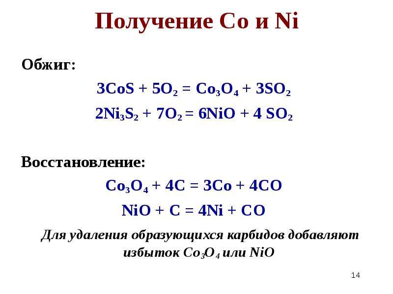 Восстановление co