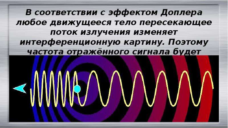 Любое движущееся тело. Датчик движения на эффекте Доплера. Эффект Доплера излучение. Движение потока излучения. Детектор отраженного сигнала.