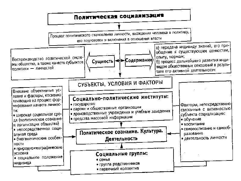 Политическая культура план