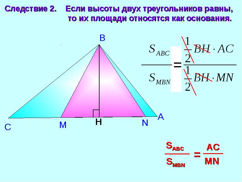 Площадь треугольника презентация 8 класс