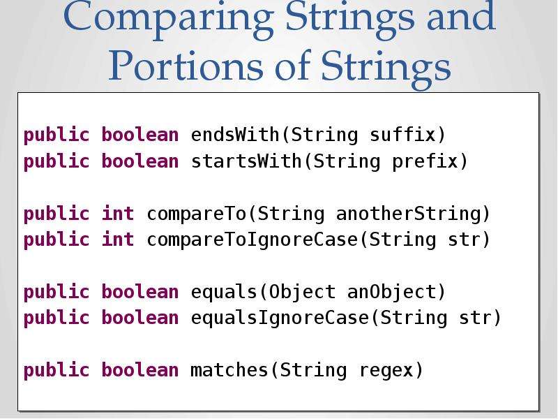 Public boolean. Str String Boolean. Prefix String. INT LASTINDEXOF(String Str, INT Index)\. String number.