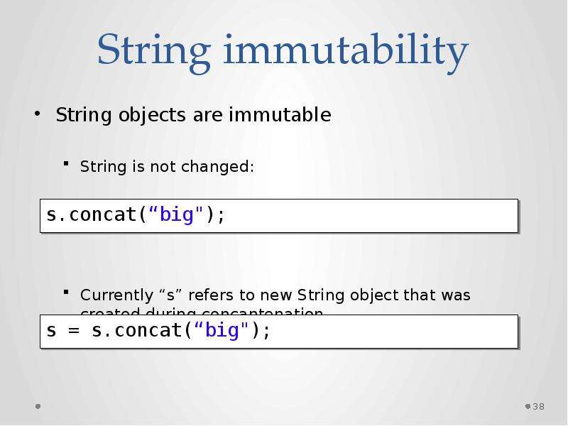 Str num. String number. Enum. Is number String. Immutability.