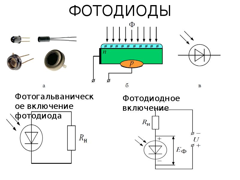 Полупроводниковый фотоэлемент схема