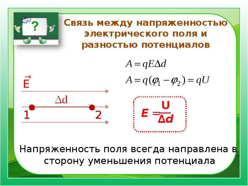 Работа по перемещению заряда обозначается